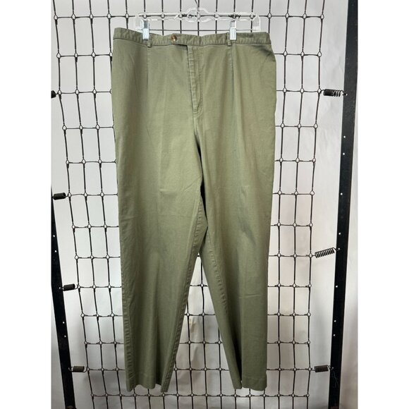 Rafaella Woman Olive Green Cotton/Spandex Pants 20W Elastic Waist - Picture 12 of 16
